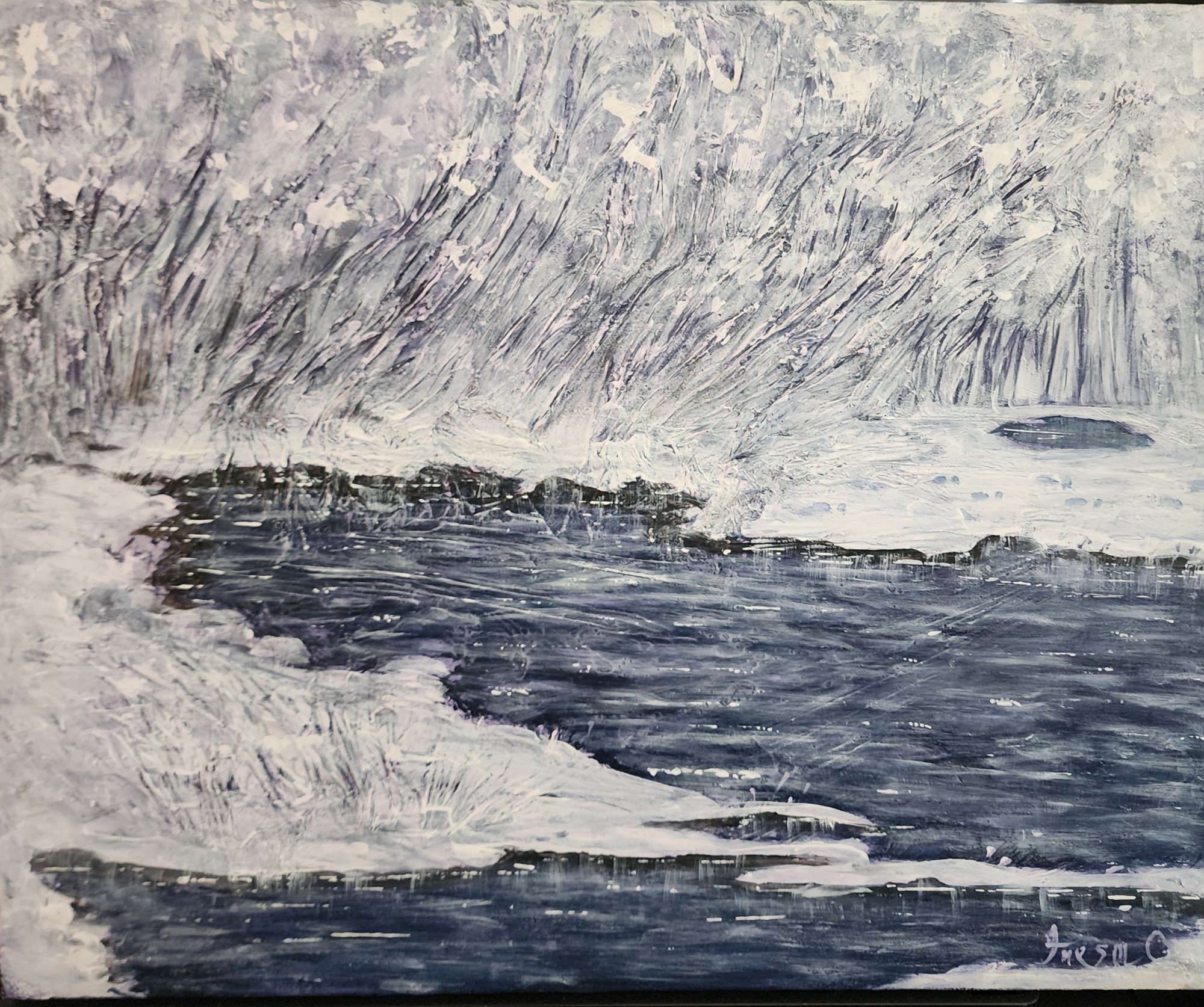 Frozen in time — Mixed media