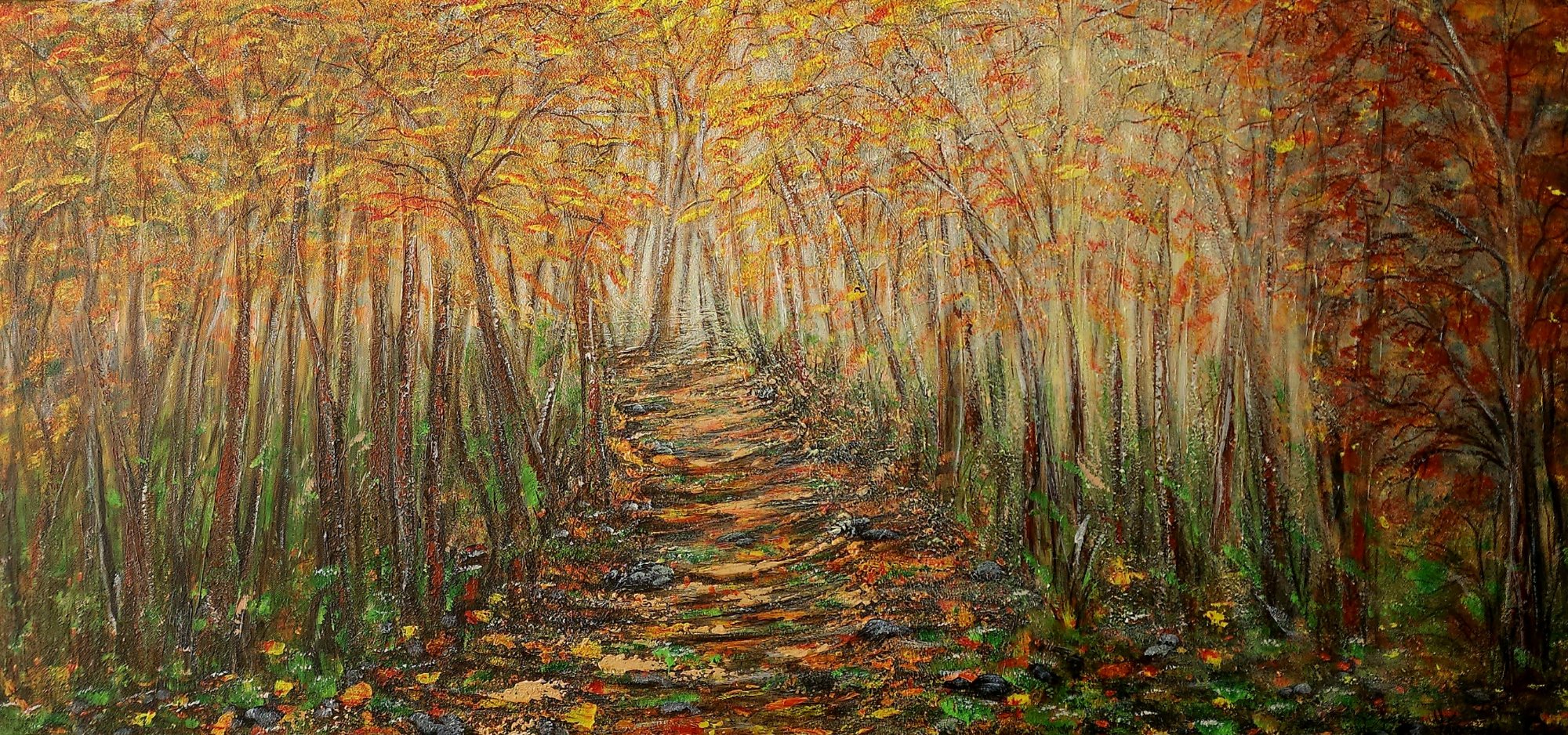 Sun-Dappled Dreams — Acrylic on canvas